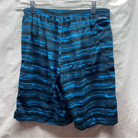 NIKE Dri-Fit Men’s Running Shorts w/ Liner sz M Blue 8” - Picture 3 of 4